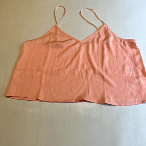 BP. Womens M Cami Top Sleeveless V-Neck Casual Blouse Flowy Coral Pink‎ Size